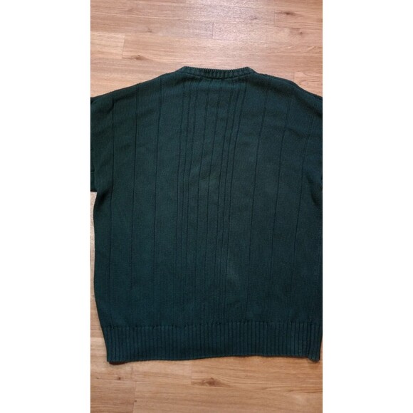 Vintage Gant Sweater Mens Sz Extra Large Cable Knit Green Pullover Embroidered - Picture 8 of 15